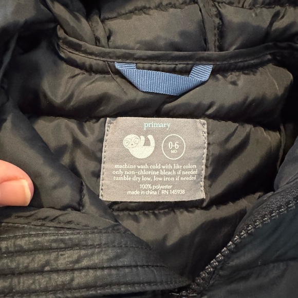 Primary Black Puffer Jacket - Picture 2 of 3